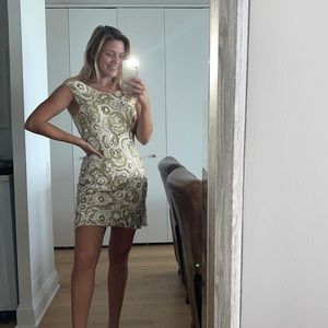 SHERRI HILL fully beaded Cocktail Dress